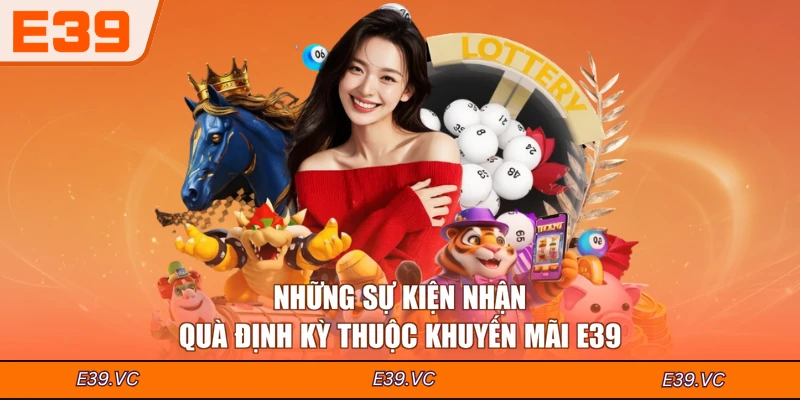 Những sự kiện nhận quà định kỳ thuộc khuyến mãi E39